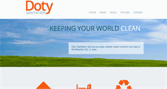 Desktop Screenshot of dotysanitation.com